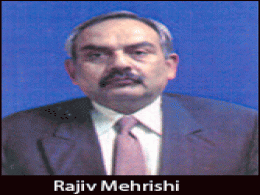 Rajiv Mehrishi is new economic affairs secy; Mayaram moved to tourism ministry