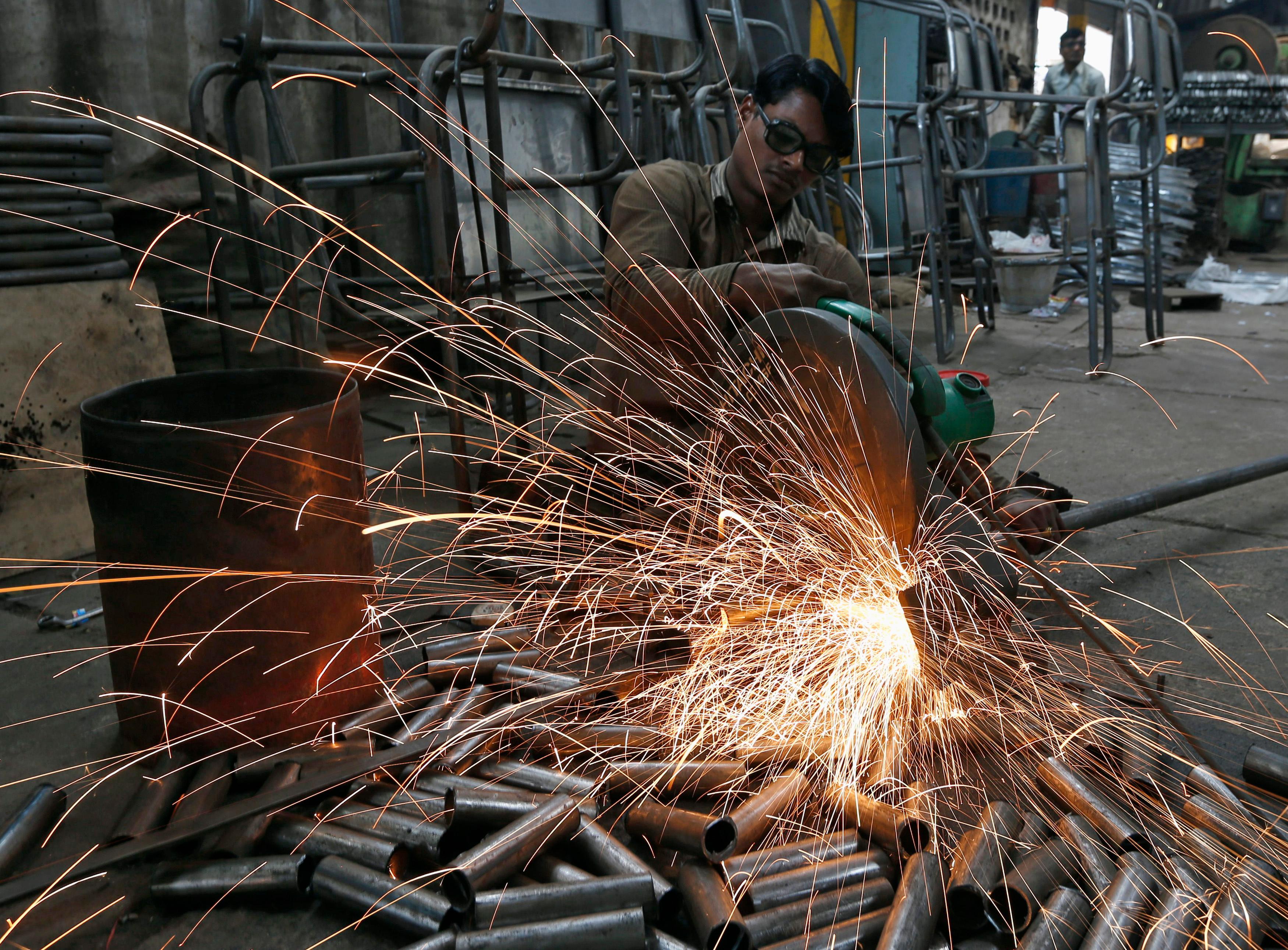 Service sector activity skids to three-month low in April