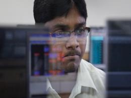 Sensex falls from record highs ahead of RBI minutes