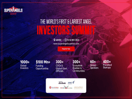 Venture Catalysts presents the Super Angels Summit, world's first and largest Angel Investors summit