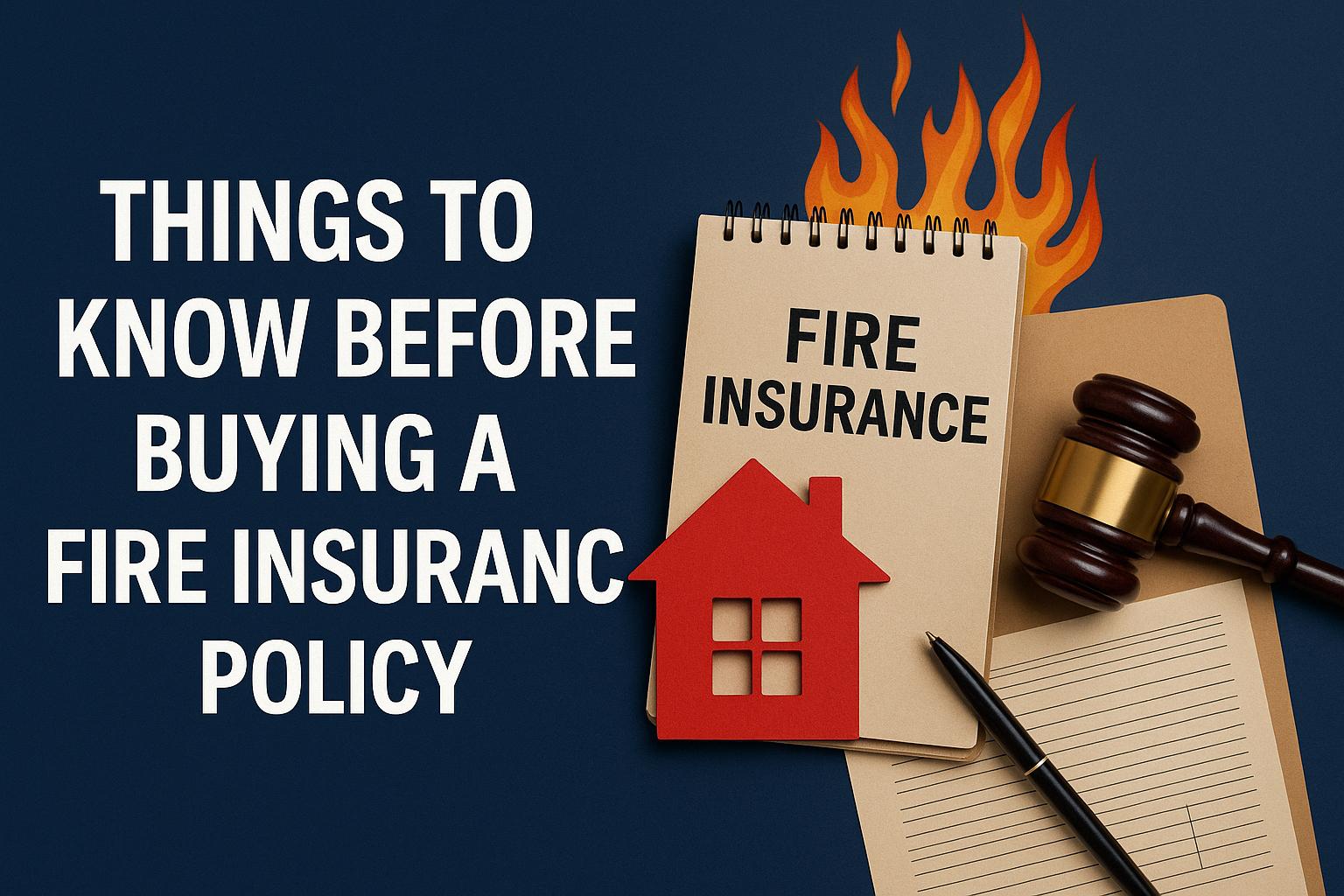 Things to Know Before Buying a Fire Insurance Policy