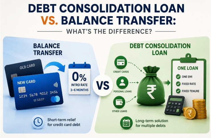 Debt Consolidation Loan vs. Balance Transfer: What's the Difference?