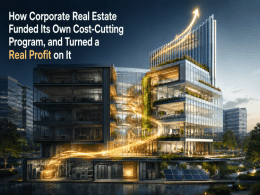 How Corporate Real Estate Funded Its Own Cost-Cutting Program, and Turned a Real Profit on It