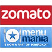 Restaurant discovery & reviews venture Zomato acquires Kiwi rival MenuMania