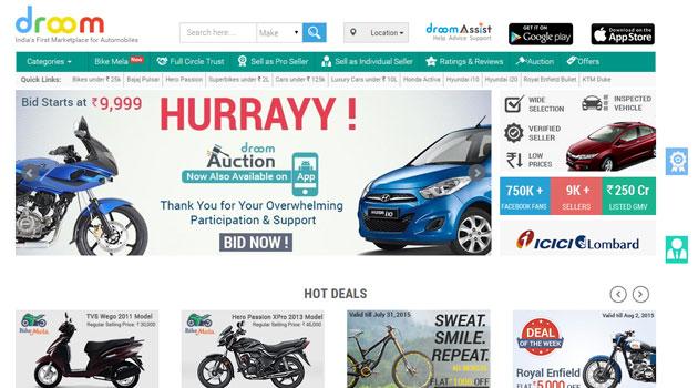 Used vehicles marketplace Droom raises $16M from Lightbox and Beenos