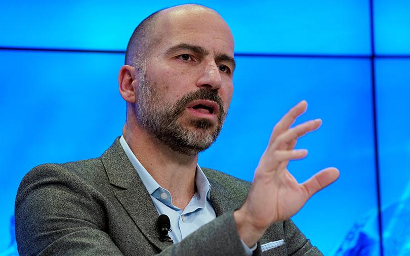 ’Fine but strained’: Uber CEO on firm’s relationship with former boss Kalanick