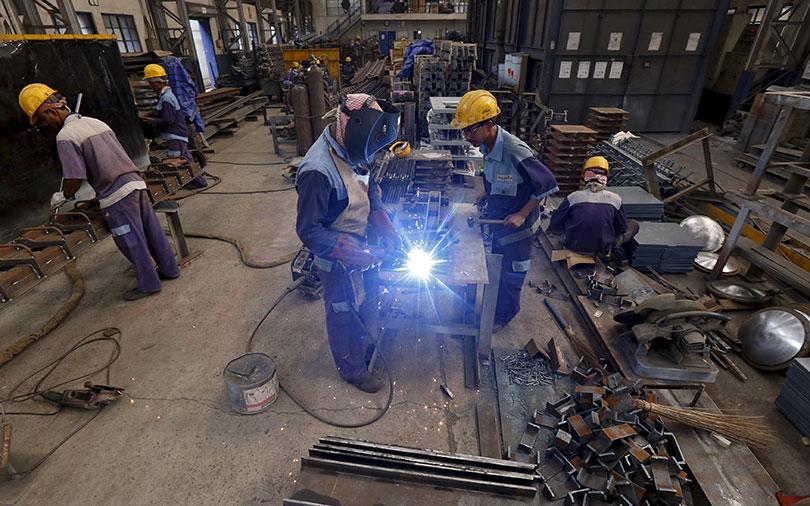 Manufacturing activity hits near eight-year high in January