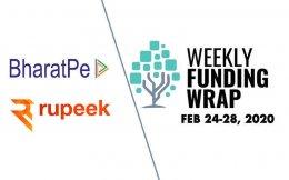 Fintech startups BharatPe, Rupeek lead VC funding this week