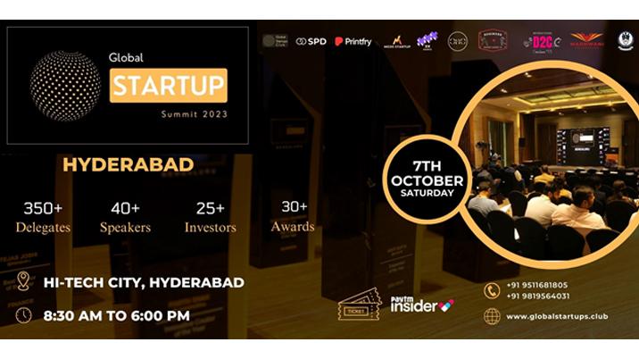Global Startup Summit 2023 comes to Hyderabad on 7th October
