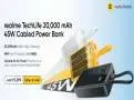 Realme TechLife Launches 20000mAh 45W Fast Charging Power Bank on Flipkart at ₹2,299 Launch Price
